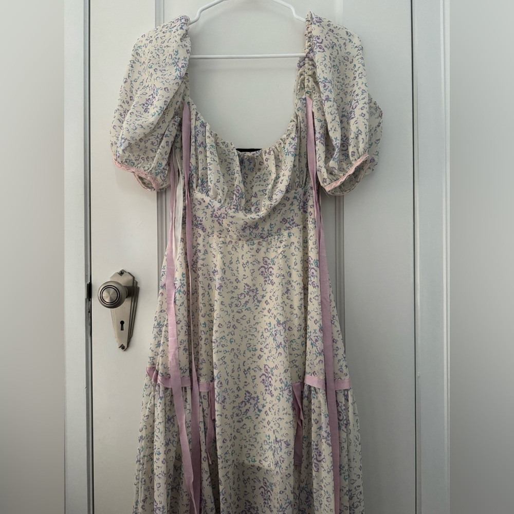 Floral Puff Sleeve Dress